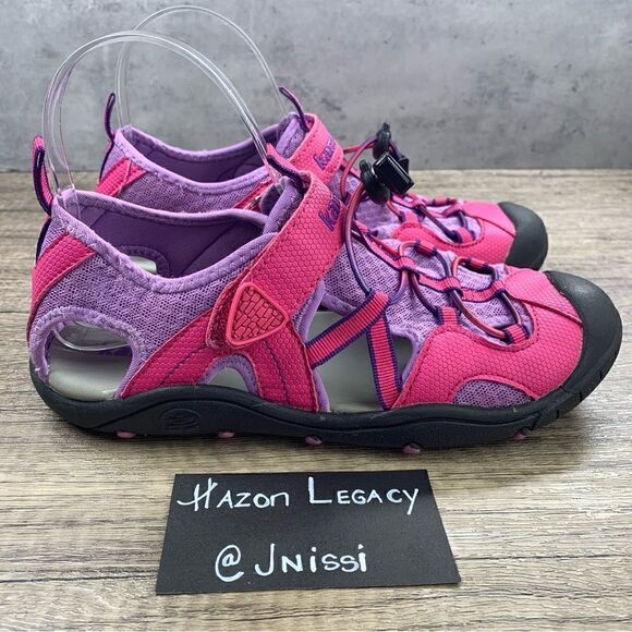 Kamik~Youth Girl’s~”Electro”~Pink/Purple Sandals Water Shoes~Size 5 - Picture 2 of 8